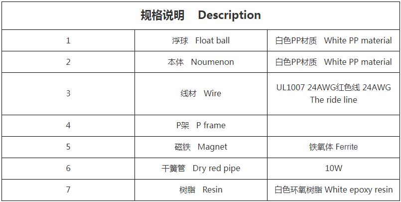 LDS-02 液位传感器 浮球开关